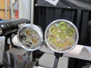 Lupine's Wilma (left) and Betty LED lights respectively throw up to 1,500 and 2,600 lumens of light