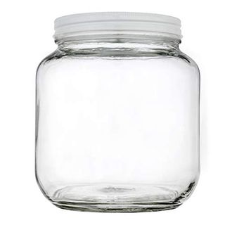 Half Gallon Glass Mason Jar Wide Mouth With Airtight Metal Lid