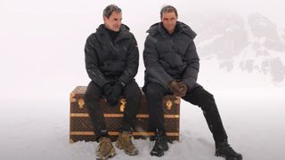 Roger Federer and Rafael Nadal on location in the Dolomites with Annie Leibovitz for Louis Vuitton 