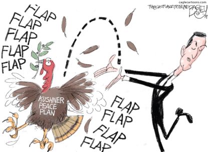 Political Cartoon U.S. Kushner Middle East Peace Plan Turkey Flap