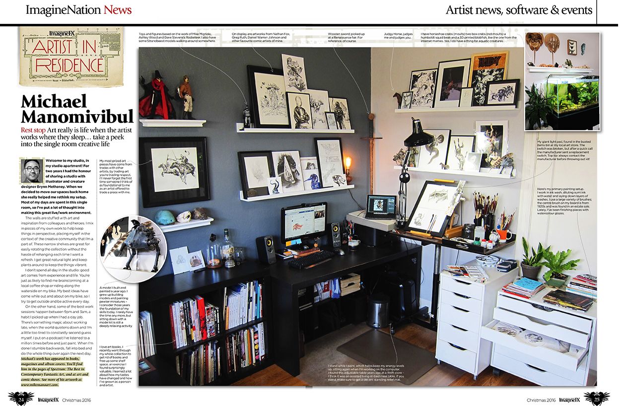 We nose around Michael Manomivibul&rsquo;s studio, a man who lives very close to his art.