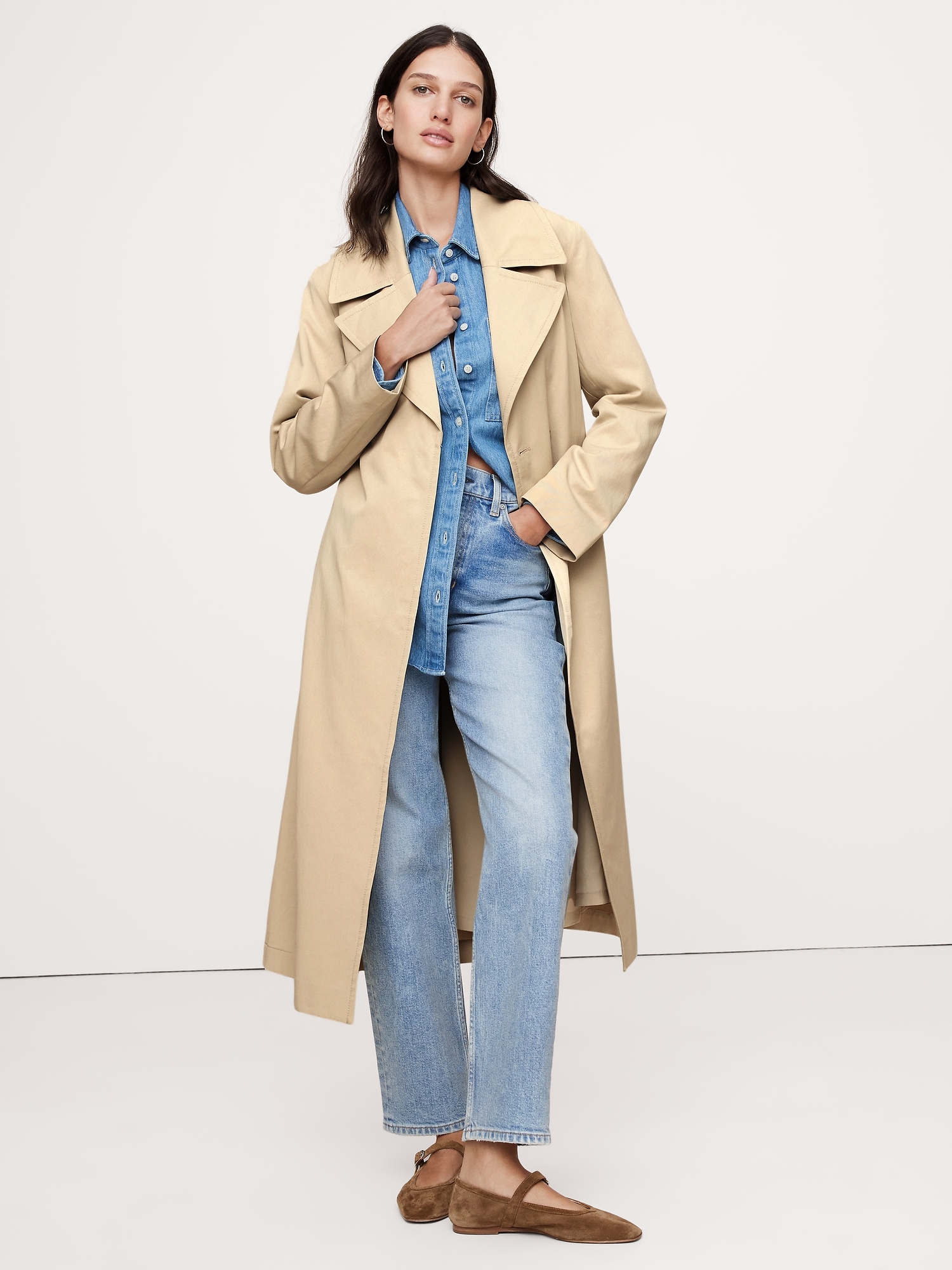 Banana Republic Drapey Trench Coat