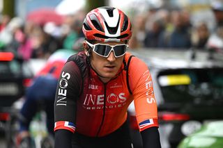 Geraint Thomas (Ineos Grenadiers) in action at the Tour de Romandie – the Welshman is retiring at the end of 2025