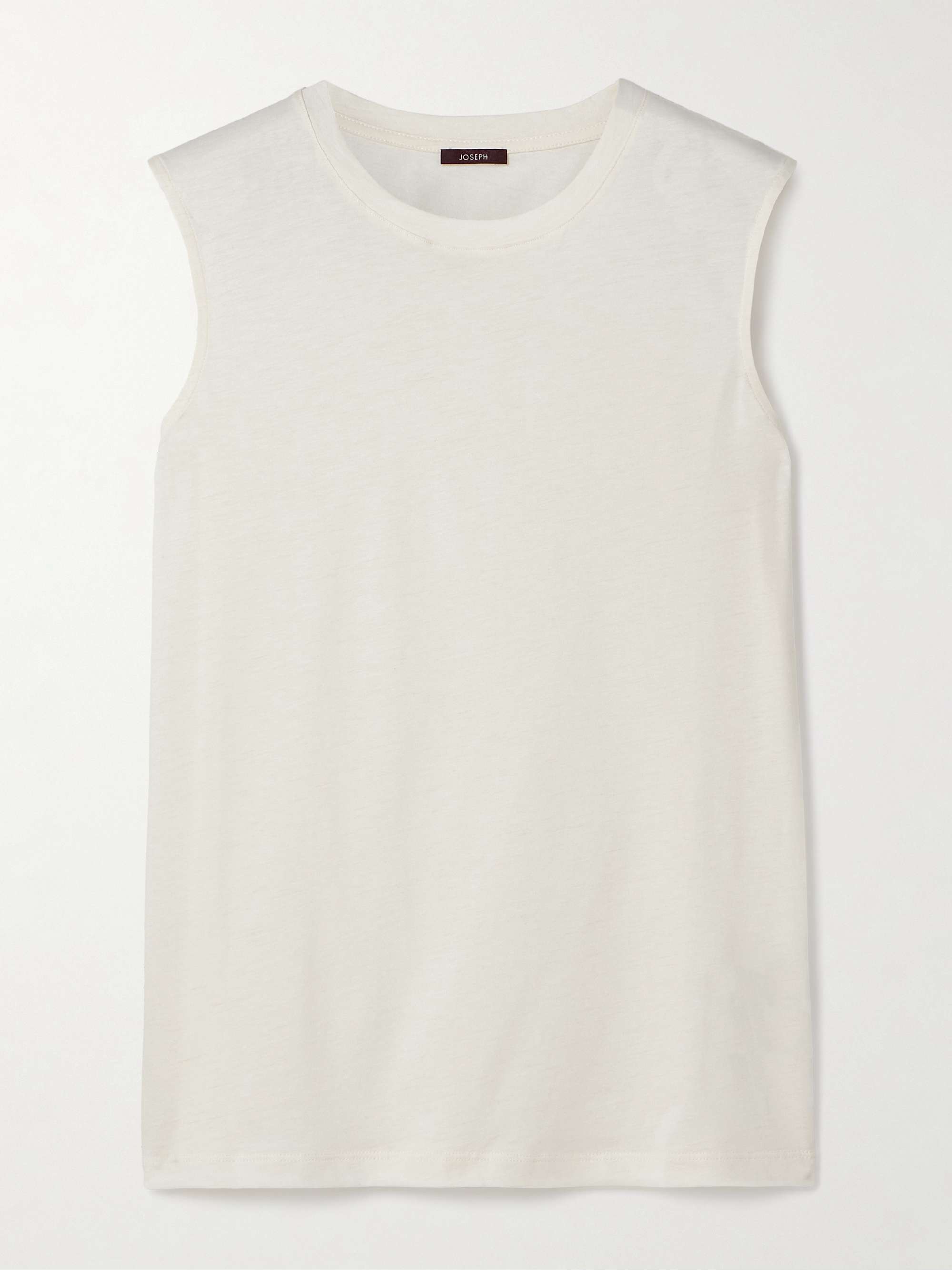 Cotton and Silk-Blend Jersey Tank