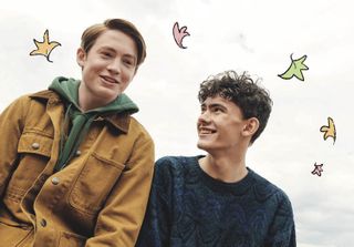 Heartstopper on Netflix stars Kit Connor (on left) and Joe Locke as Nick Nelson and Charlie Spring who fall for each other at school..