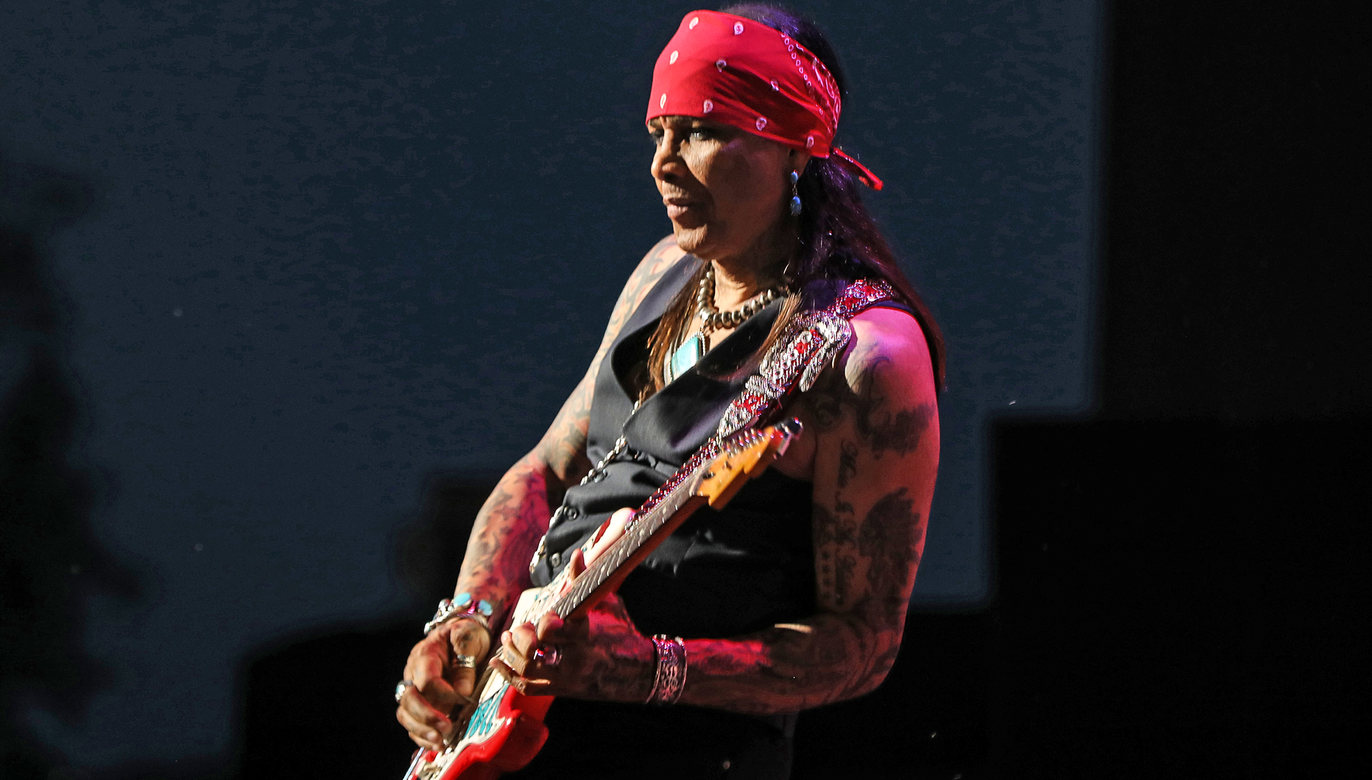 Micki Free performs at Chene Park on August 9, 2017 in Detroit, Michigan.