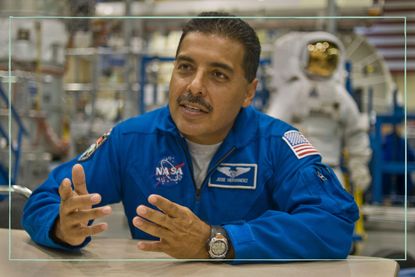 Where is Jose Hernandez now, as illustrated by Jose Hernandez in NASA uniform