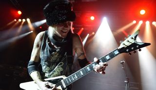 Michael Schenker performs at the O2 Shepherd's Bush Empire on October 31, 2021 in London
