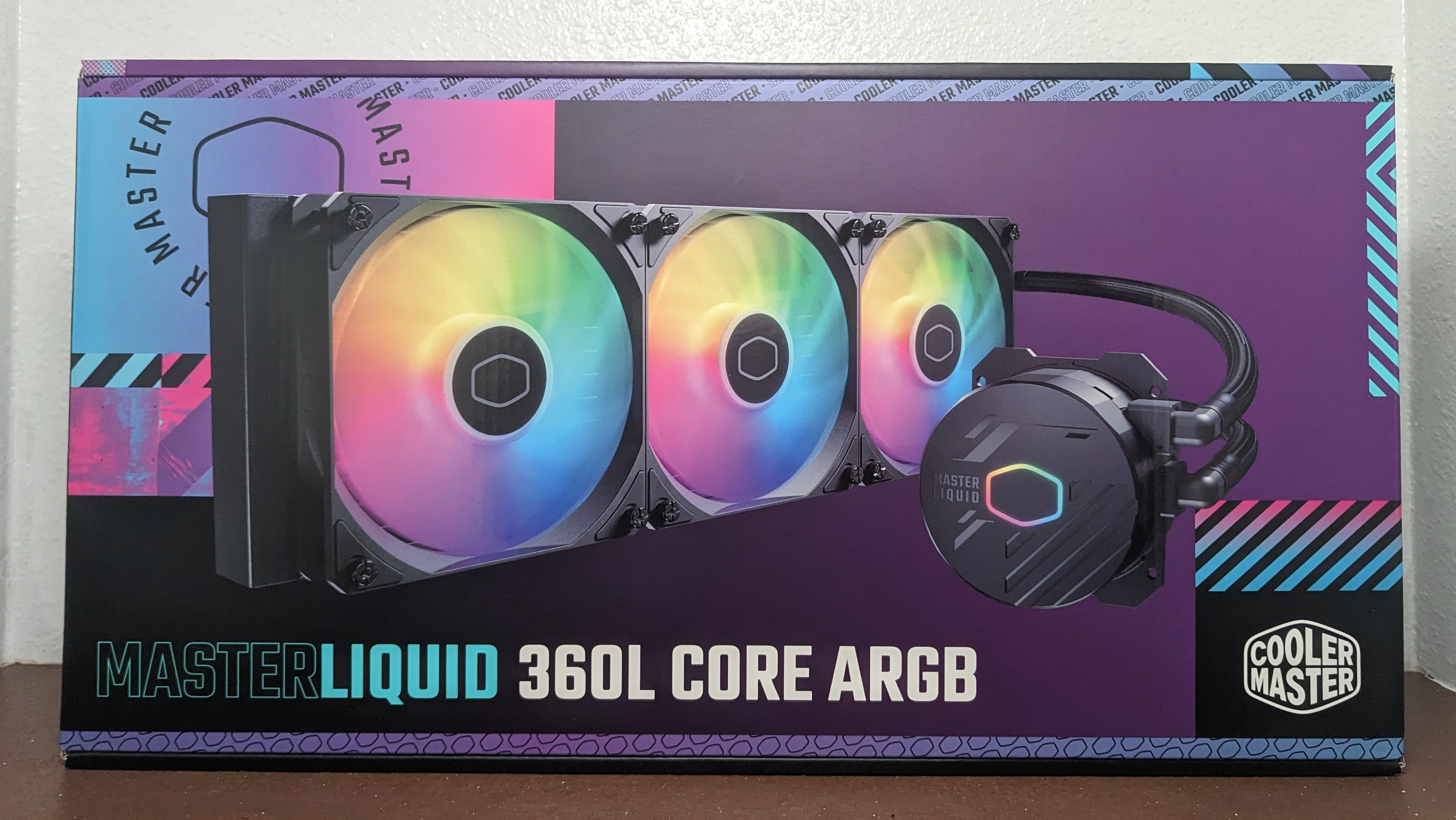 MASTERLIQUID 360L Core ARGB AIO CPU Liquid Cooler, Water Cooling System, 3  x120mm ARGB Fans, 360mm Radiator Compatible with AMD Ryzen AM5/AM4/Intel