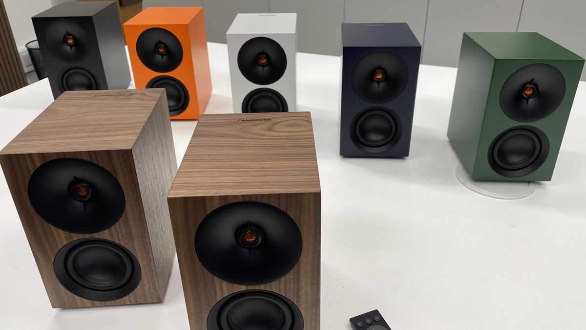 Cambridge has unveiled three active bookshelf speakers at CES and it’s not hard to see the KEF resemblance