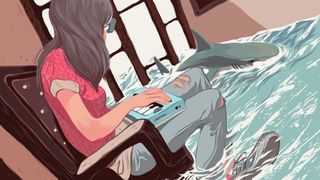 After effects tutorials: girl playing keyboard illustration