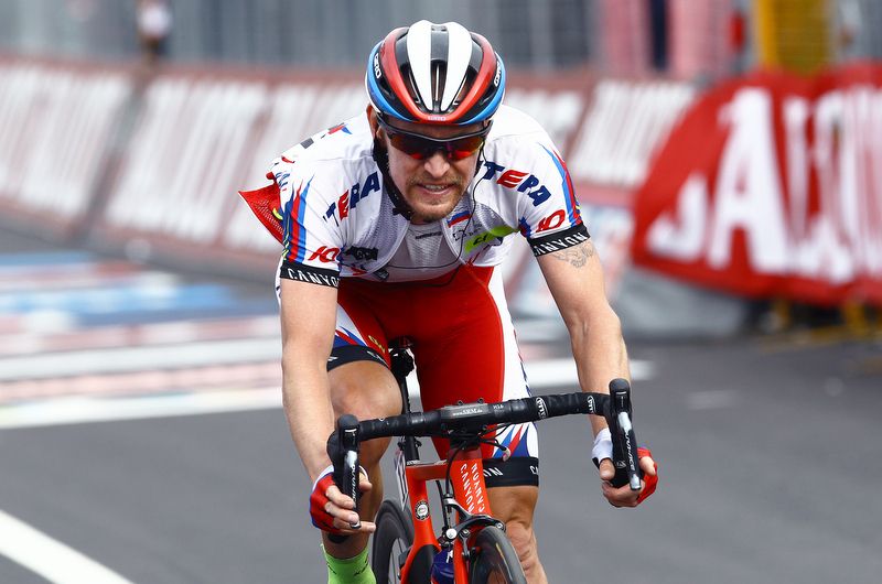 Yury Trofimov ( Team Katusha) crosses the line