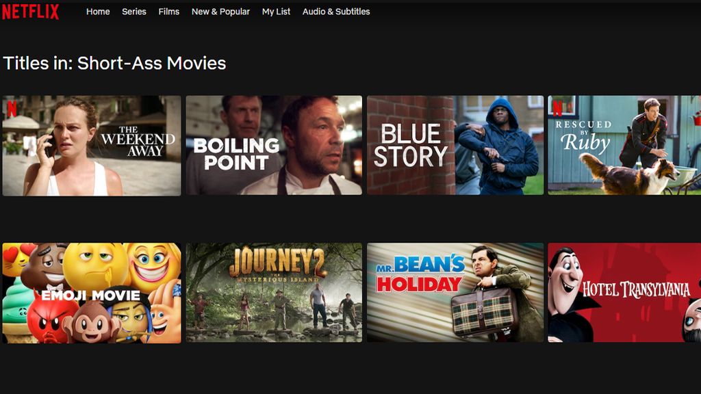 If you prefer short films, Netflix now has the perfect category for you