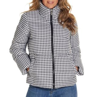 Gallery Houndstooth Puffer Jacket 