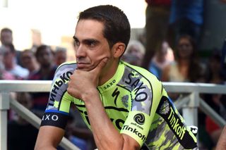 Alberto Contador during the Team Presentation of the 2015 Tour de France