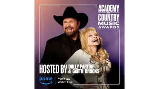 A poster showing the hosts of ACM Awards 2023