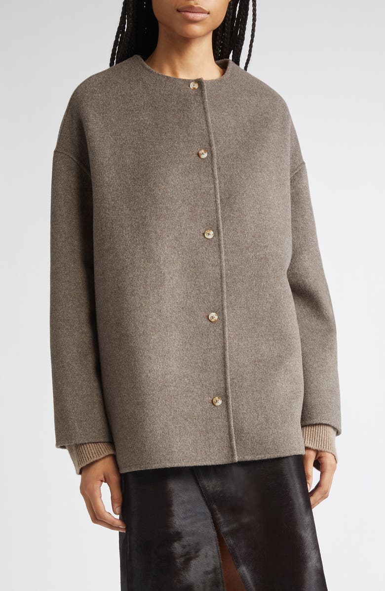 Dunne Single Breasted Wool & Cashmere Coat