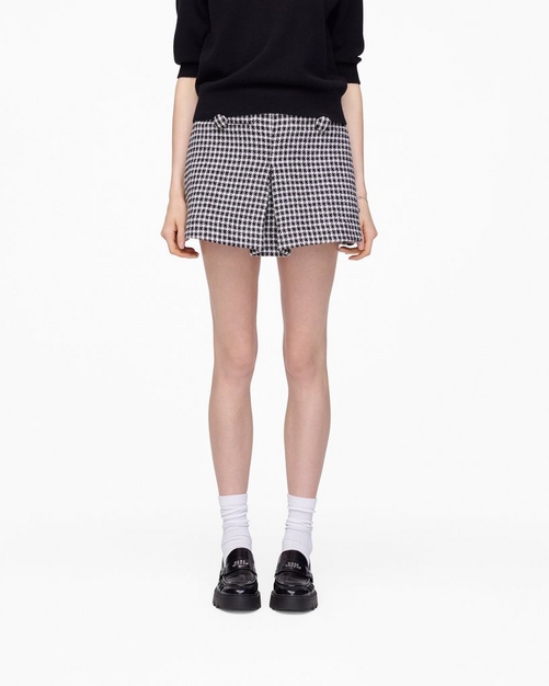 Gingham Tweed Mini Skirt