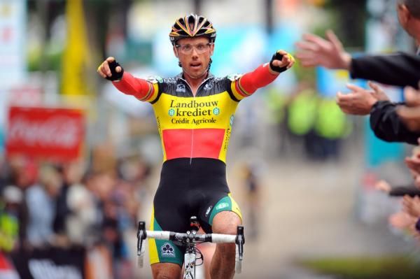 Sven Nys (Landbouwkrediet) takes the victory at the GP Neerpelt.