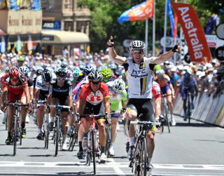 Matt Goss wins, Tour Down Under 2011, stage one