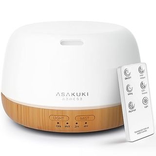 Asakuki Essential Oil Diffuser, Ultrasonic Aromatherapy Oil Humidifier With 7 Colors Lights 2 Mist Mode for Home