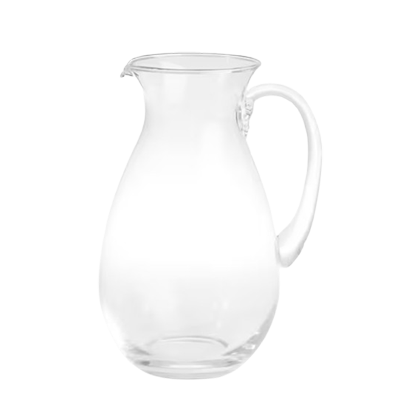 Glass water jug