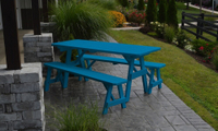 Pine 5' Traditional Picnic Table with Two Benches l Was $932.49, Now $847.49, at Overstock