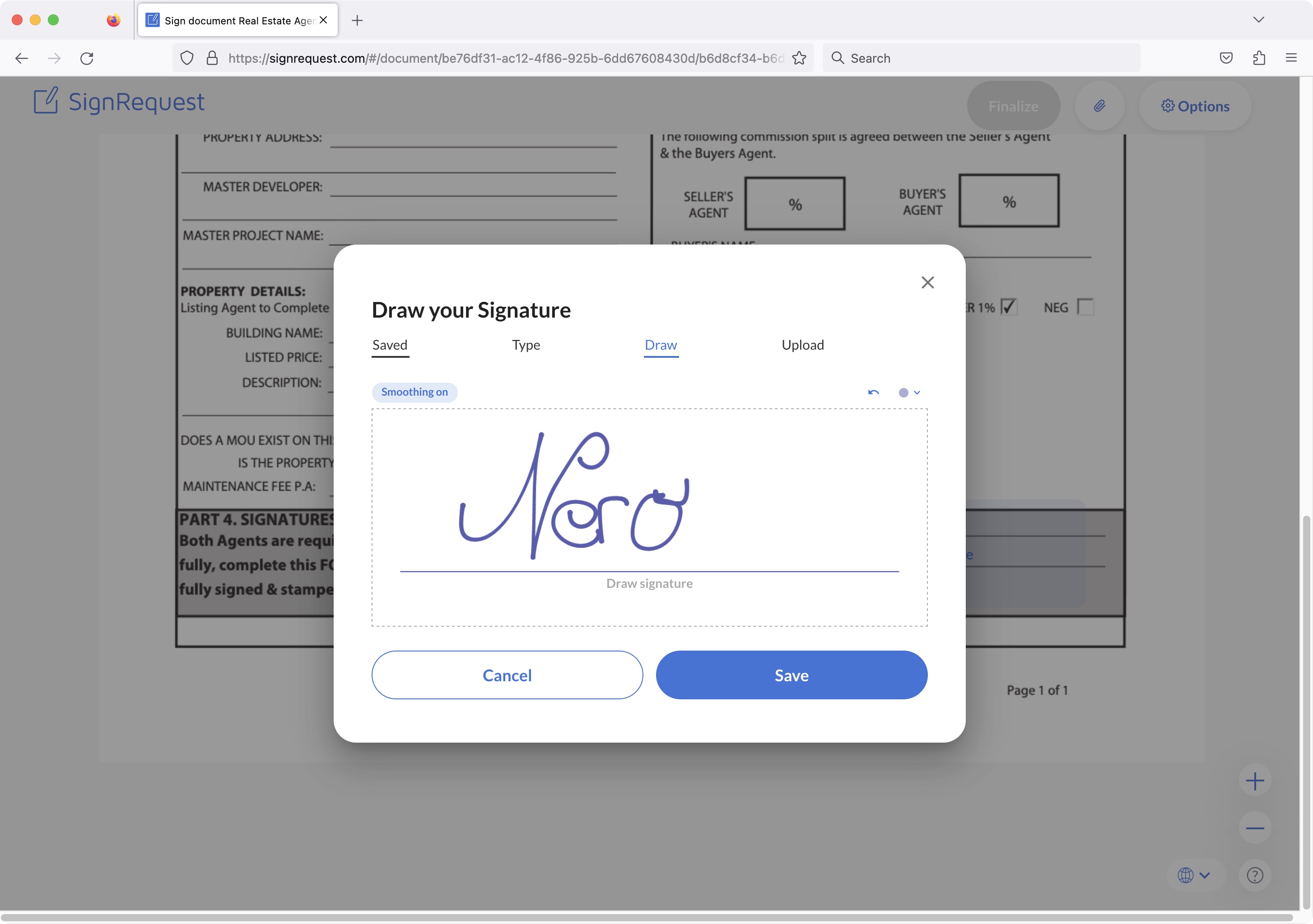 SignRequest eSign software during our test and review process