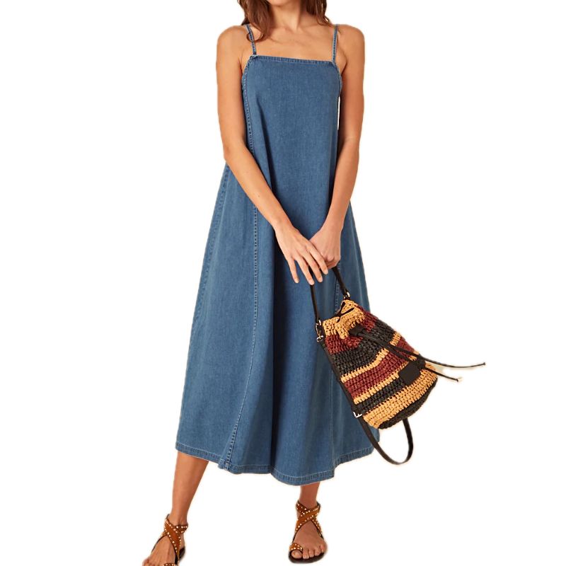 Nobody's Child , Denim Jazmine Midi Smock Dress