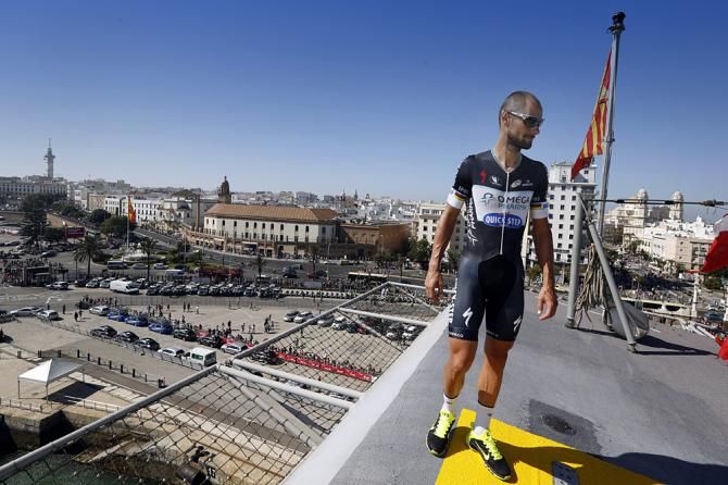 Tom Boonen (Omega Pharma-QuickStep) in C&aacute;diz