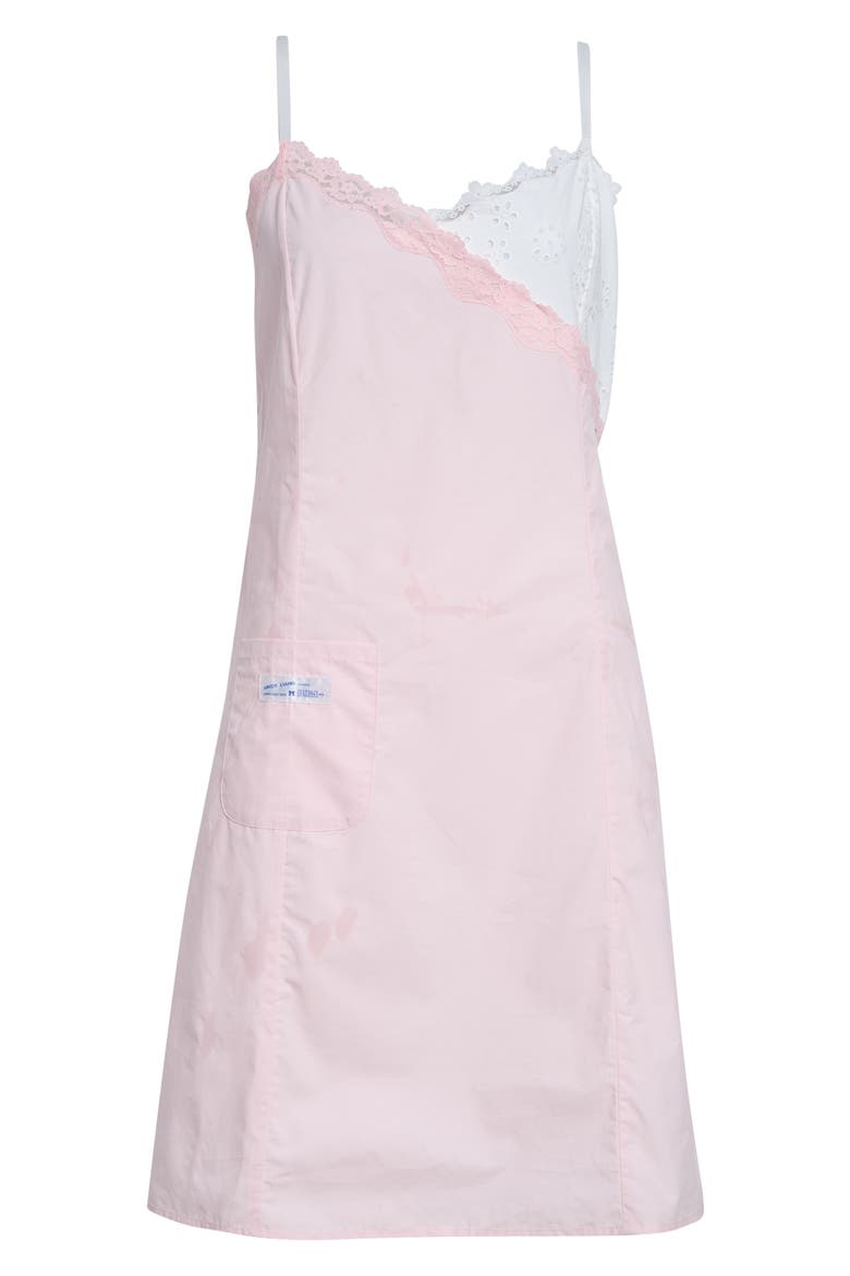 Chamomile Lace Trim Cotton Poplin &amp;amp; Eyelet Slipdress