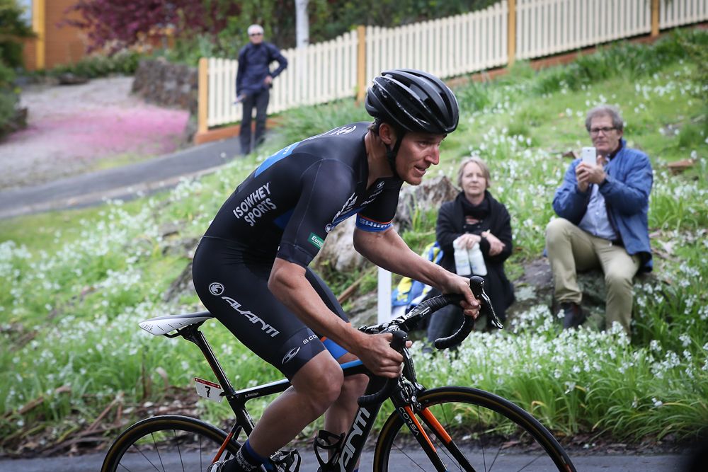 Anthony Giacoppo on his way to winning the Tasmania prologue