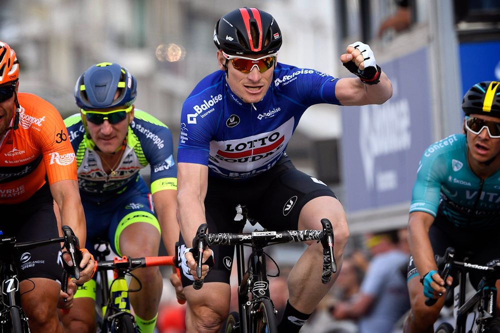Andr&eacute; Greipel (Lotto Soudal) wins stage 2 of the Belgium Tour