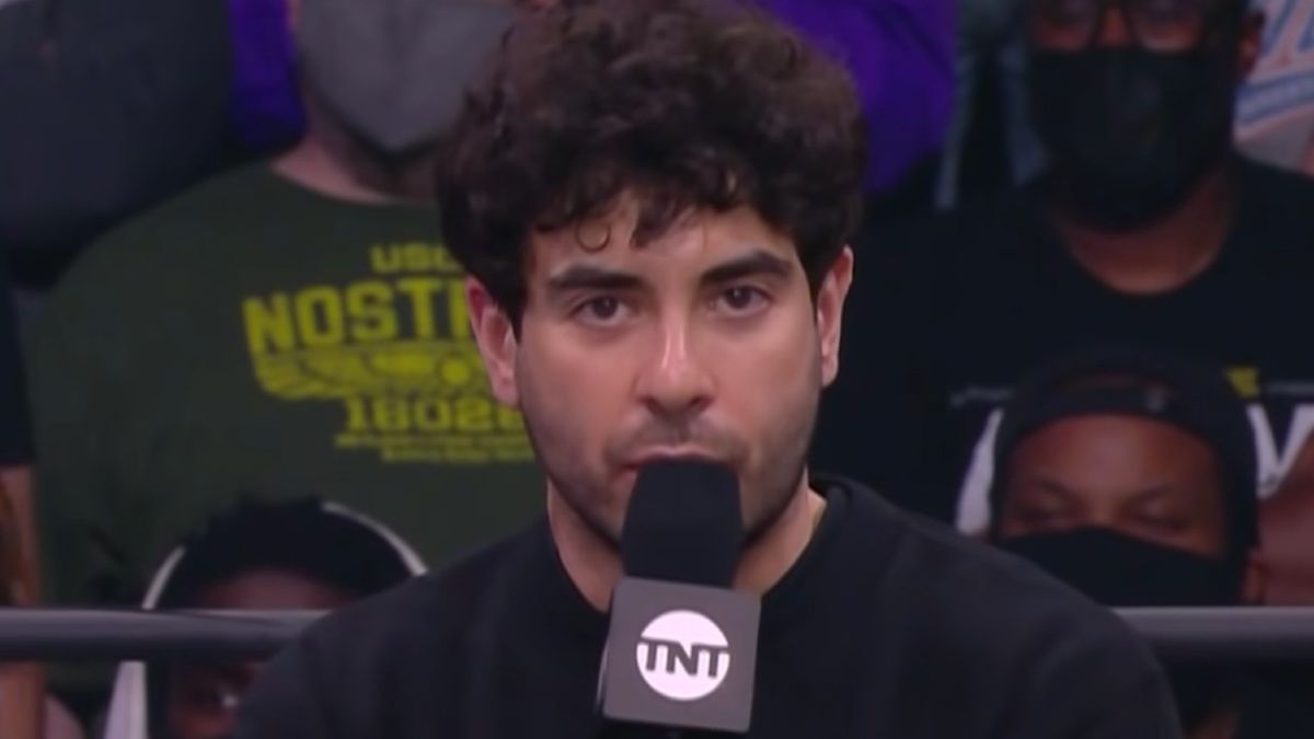 Tony Khan in the ring on AEW: Dynamite