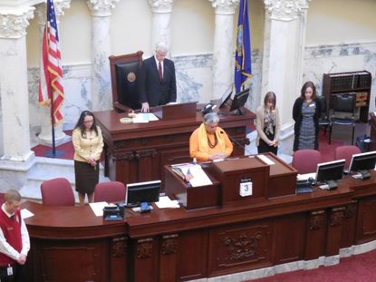 Rajan Zed in the Idaho state Senate.