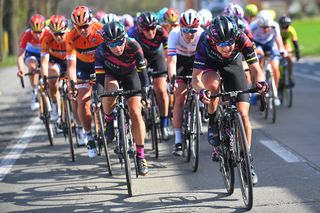 Lisa Brennauer and Trixi Worrack injecting the pace at Gent-Wevelgem