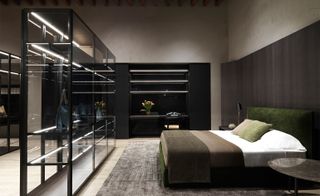 The bedroom inside Molteni & C’s New York Flagship Store