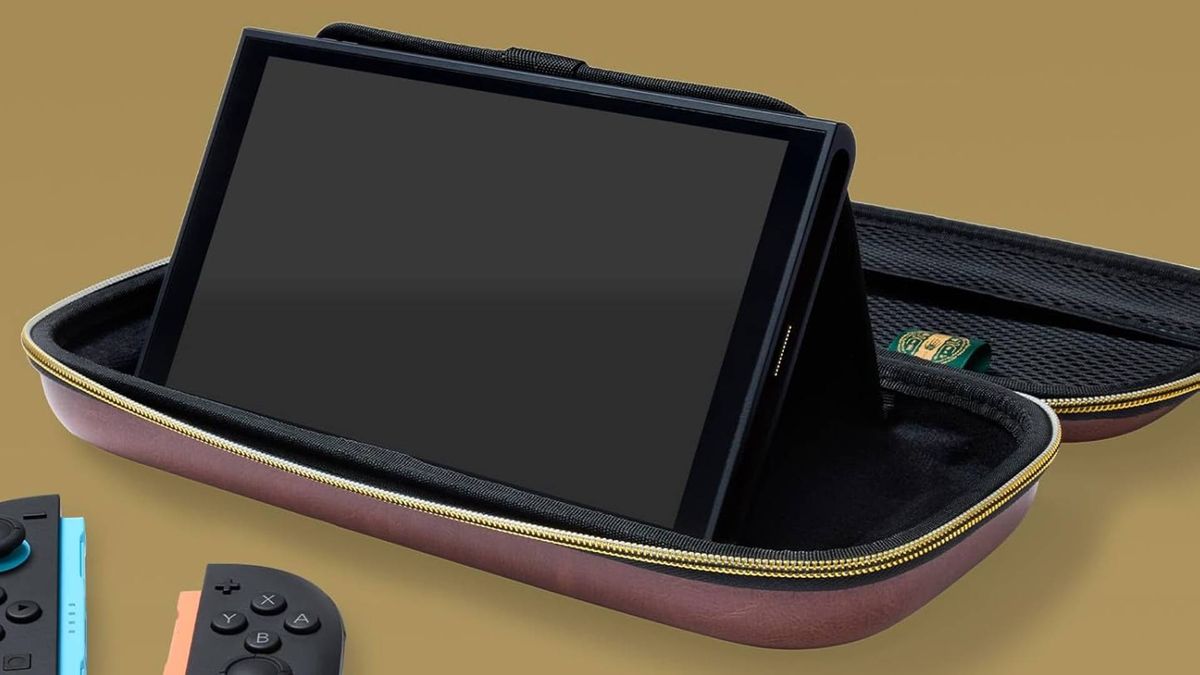 Image of the inside of the PowerA Legend of Zelda Switch 2 case.