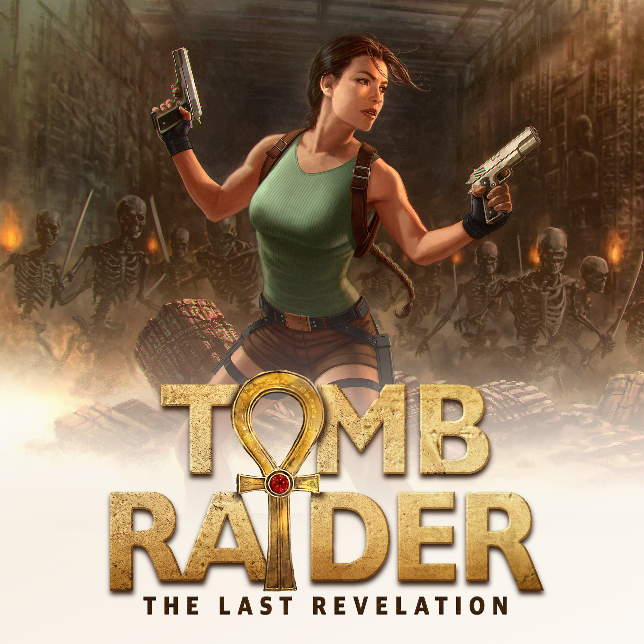 Seni peringatan Tomb Raider: Tomb Raider IV: Wahyu Terakhir oleh Andy Park