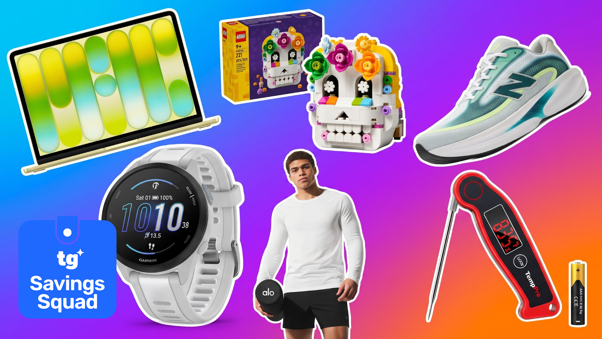 Collage of items on sale for Labor Day