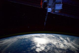 Earth and Stars Seen from the International Space Station