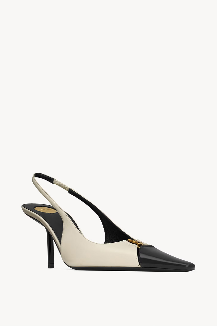 Babylone Breteuil Slingback Pumps in Smooth Leather