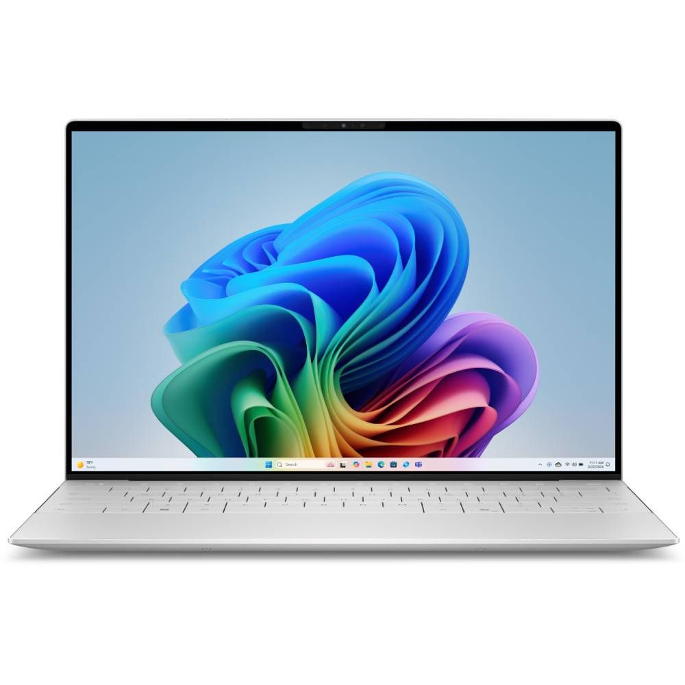 Dell XPS 13 copilot plus pc against white background