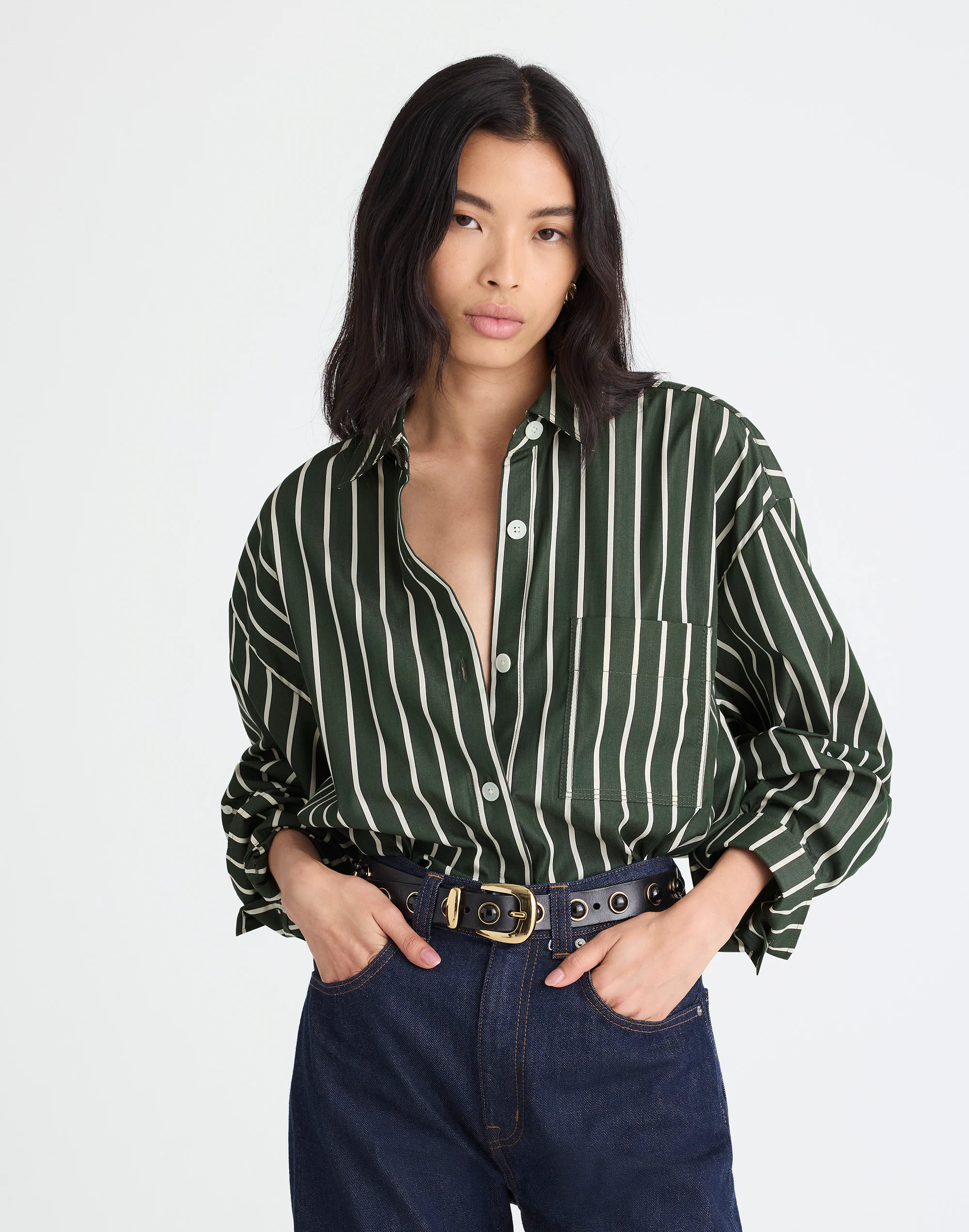 Straight-Hem Shirt