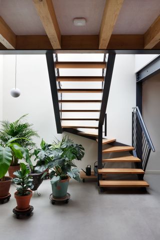 staircase of House in Deal by Rupert Wheeler