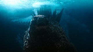 Godzilla swimming underwater in Godzilla vs. Kong