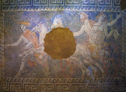 Archaeologists discover mural depicting Hades' abduction of Persephone