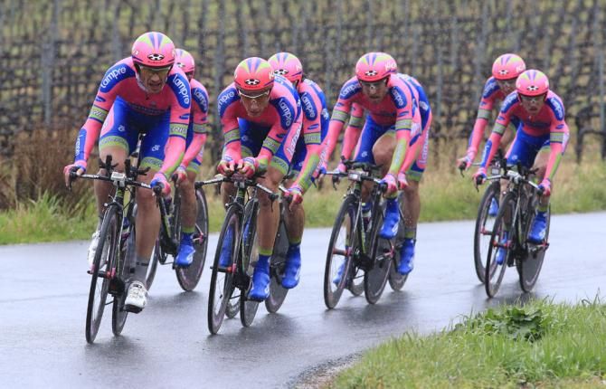 Lampre-Merida would finish in ninth place in the team time trial.