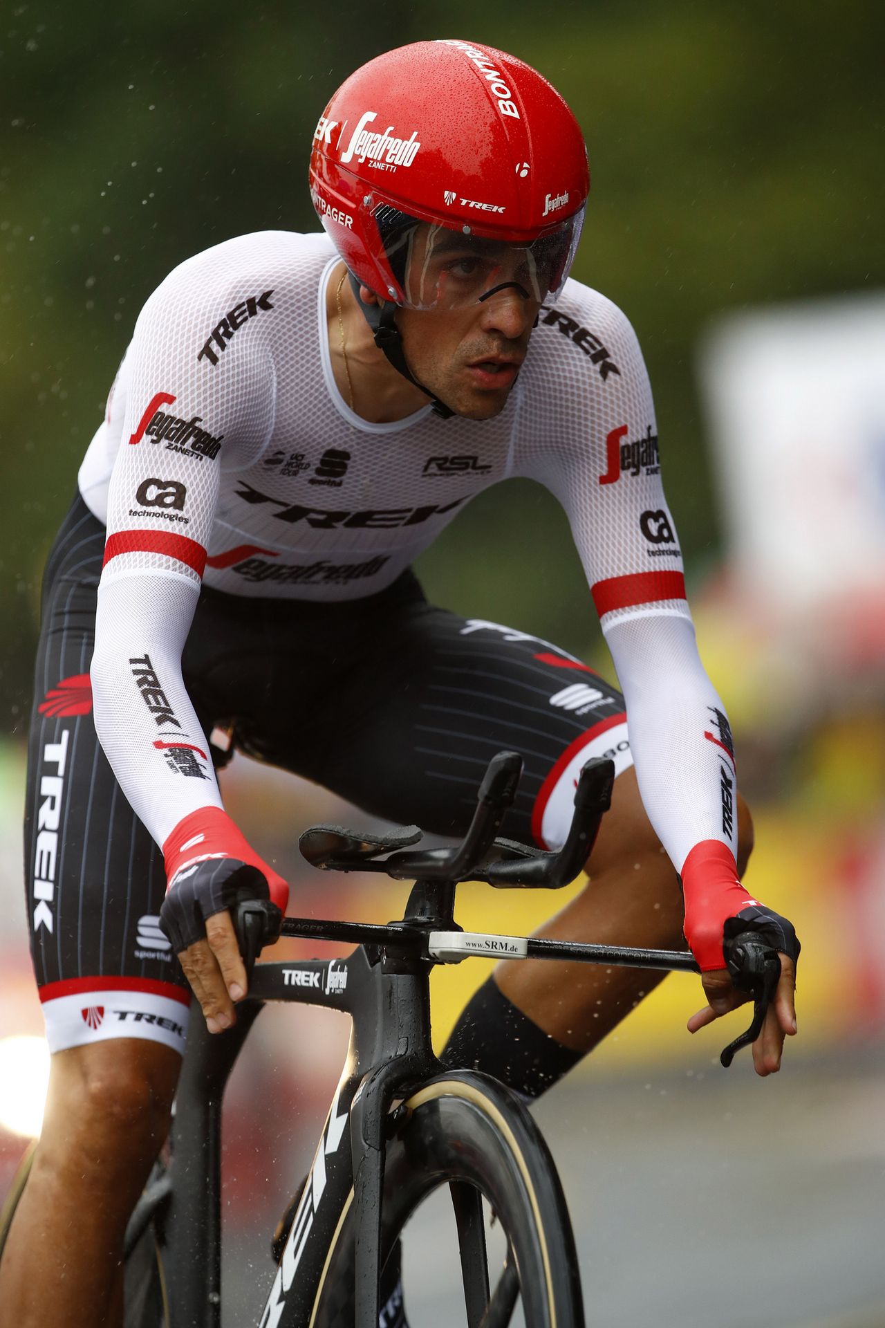 Alberto Contador on stage 1 of the Tour de France