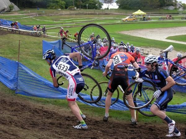 Mayhem in the Masters 35+ field.